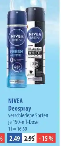 V Markt Nivea deospray Angebot