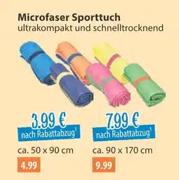 V Markt Microfaser sporttuch ca. 50 x 90 cm Angebot