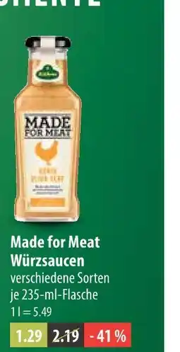 V Markt Made for meat würzsaucen Angebot