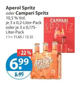V Markt Aperol spritz oder campari spritz aperitif Angebot