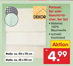 Netto Marken-Discount Dekor platzset Angebot