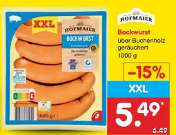 Netto Marken-Discount Hofmaier bockwurst Angebot