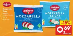Netto Marken-Discount Mondo italiano mozzarella kugel Angebot