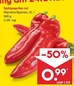 Netto Marken-Discount Spitzpaprika rot Angebot