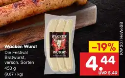Netto Marken-Discount Wacken wurst die festival bratwurst Angebot