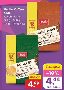 Netto Marken-Discount Melitta kaffee-pads Angebot