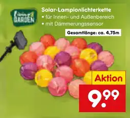 Netto Marken-Discount Solar-lampionlichterkette Angebot