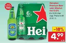 Netto Marken-Discount Heineken premium beer Angebot