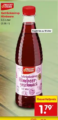 Netto Marken-Discount Fruchtstern getränkesirup himbeer-geschmack Angebot