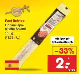 Netto Marken-Discount Fuet ibérico original spanische salami Angebot