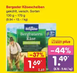 Netto Marken-Discount Bergader käsescheiben Angebot