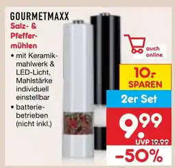 Netto Marken-Discount Gourmetmaxx salz- & pfeffer-mühlen Angebot