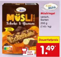 Netto Marken-Discount Müsliriegel Angebot