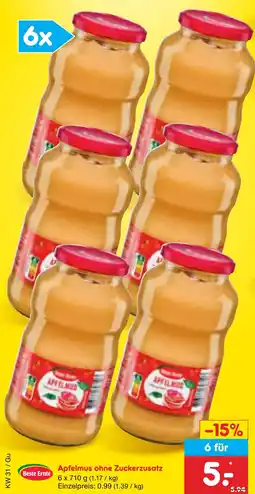 Netto Marken-Discount Beste ernte apfelmus Angebot