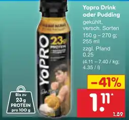 Netto Marken-Discount Yopro drink Angebot