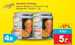 Netto Marken-Discount Mandarin-orangen Angebot