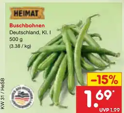 Netto Marken-Discount Heimat buschbohnen Angebot