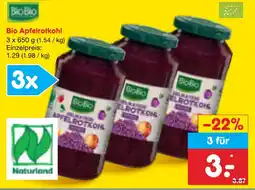 Netto Marken-Discount Biobio bio apfelrotkohl Angebot