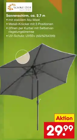 Netto Marken-Discount Schneider schirme sonnenschirm Angebot