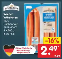 Netto Marken-Discount Hofmaier wiener würstchen Angebot