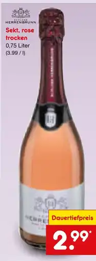 Netto Marken-Discount Schloss herrenbrunn rose trocken Angebot
