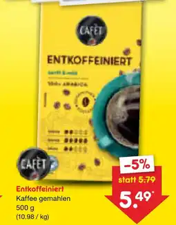 Netto Marken-Discount Entkoffeiniert kaffee gemahlen Angebot
