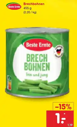 Netto Marken-Discount Beste ernte brechbohnen Angebot