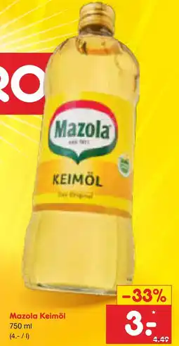 Netto Marken-Discount Mazola keimöl Angebot