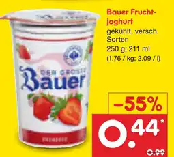 Netto Marken-Discount Bauer fruchtjoghurt Angebot