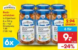 Netto Marken-Discount Bockwürstchen Angebot