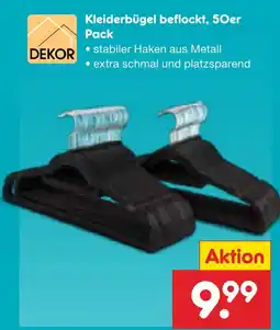 Netto Marken-Discount Dekor kleiderbügel beflockt Angebot