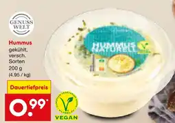 Netto Marken-Discount Genusswelt hummus Angebot