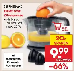 Netto Marken-Discount Gourmetmaxx elektrische zitruspresse Angebot