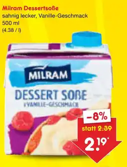 Netto Marken-Discount Milram dessertsoße Angebot