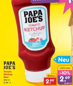 Netto Marken-Discount Papa joe's tomato ketchup zero Angebot