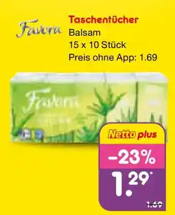 Netto Marken-Discount Favora Taschentücher Angebot