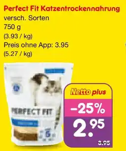 Netto Marken-Discount Perfect Fit Katzentrockennahrung Angebot