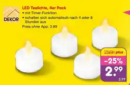 Netto Marken-Discount DEKOR LED Teelichte Angebot