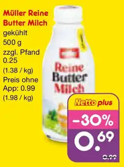 Netto Marken-Discount Müller Reine Butter Milch Angebot