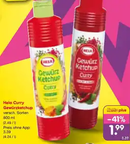 Netto Marken-Discount Hela Curry Gewürzketchup Angebot