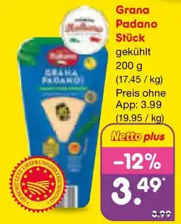 Netto Marken-Discount Grana Padano Stück Angebot