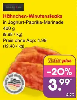 Netto Marken-Discount Hähnchen-Minutensteaks Angebot