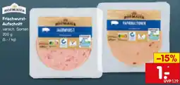 Netto Marken-Discount HOFMAIER Frischwurst Aufschnitt Angebot