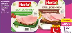 Netto Marken-Discount Herta Saftschinken oder Grillschinken Angebot