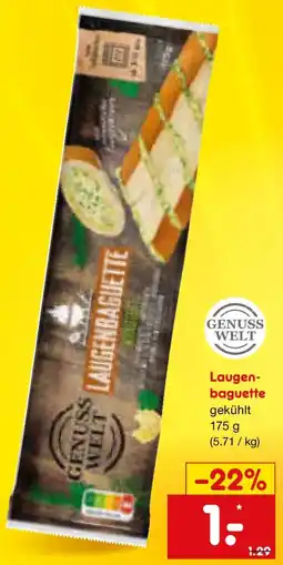 Netto Marken-Discount GENUSS WELT Laugenbaguette Angebot