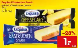 Netto Marken-Discount Exquisa Käsekuchen Snack Angebot