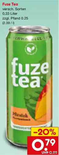 Netto Marken-Discount Fuze Tea Angebot