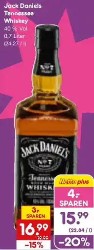 Netto Marken-Discount Jack Daniels Tennessee Whiskey Angebot