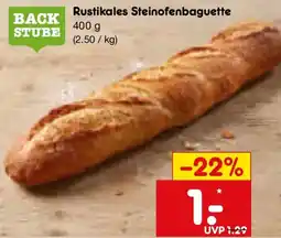 Netto Marken-Discount BACK STUBE Rustikales Steinofenbaguette Angebot