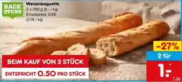 Netto Marken-Discount BACK STUBE Weizenbaguette Angebot